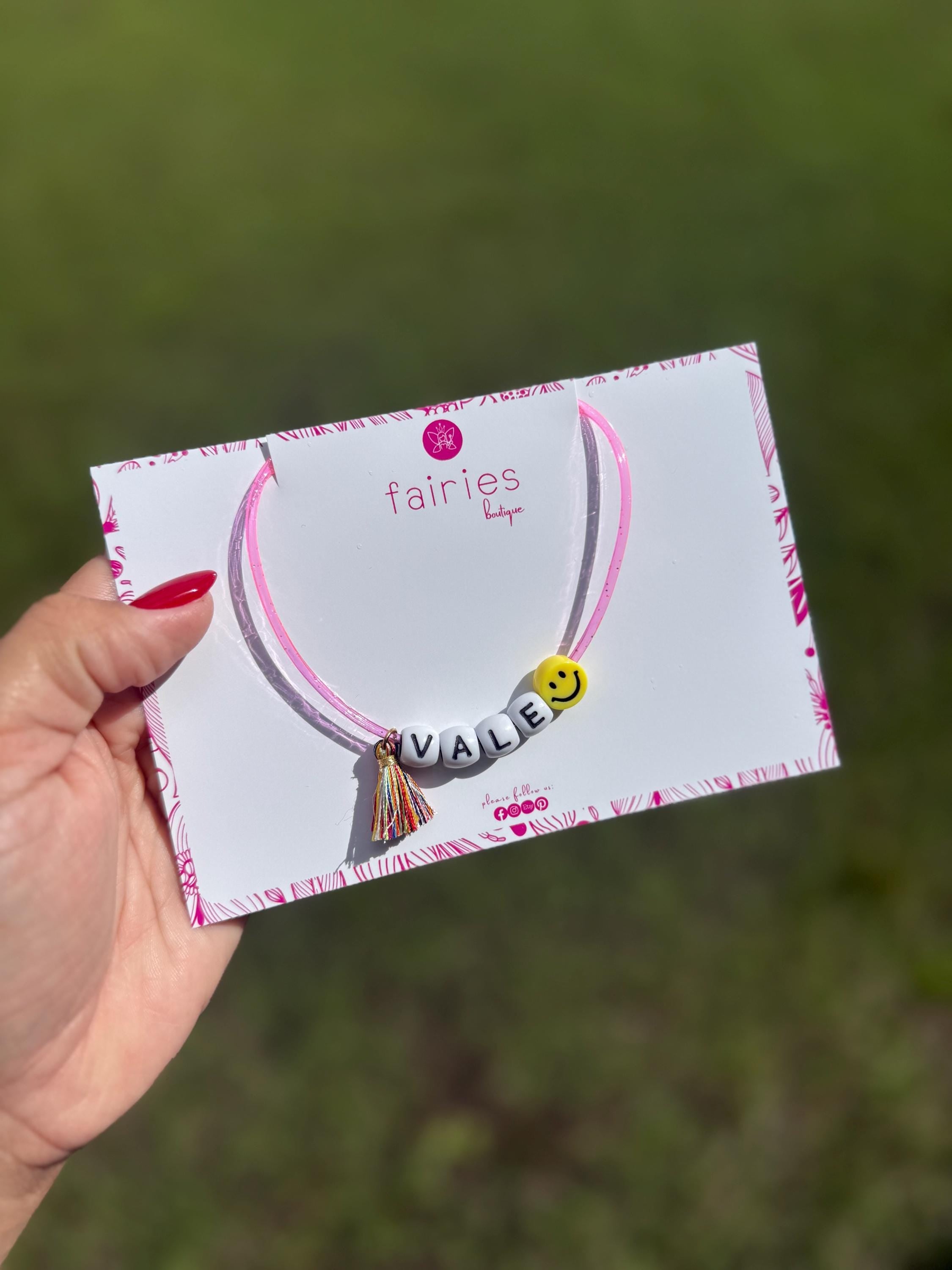 Jelly glitter necklace- Custom